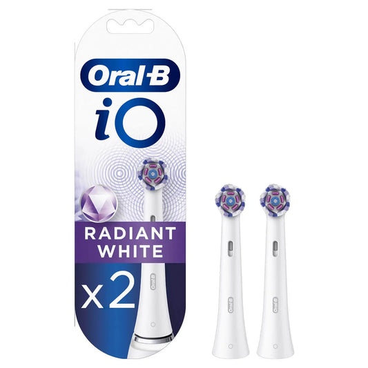 Oral-B iO Radiant White Toothbrush Heads, Pack of 2